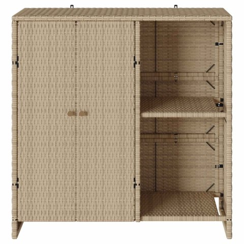 SZAFKA DO PRZECHOWYWANIA BEŻOWY 100X36X102CM RATTAN