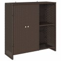 SZAFKA DO PRZECHOWYWANIA BRĄZOWY 100X36X102CM RATTAN
