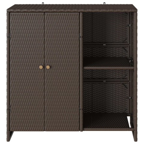SZAFKA DO PRZECHOWYWANIA BRĄZOWY 100X36X102CM RATTAN