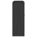 SZAFKA DO PRZECHOWYWANIA CZARNY 100X36X102CM RATTAN