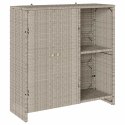 SZAFKA DO PRZECHOWYWANIA JASNOSZARY 100X36X102CM RATTAN