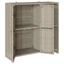 SZAFKA DO PRZECHOWYWANIA JASNOSZARY 100X36X102CM RATTAN