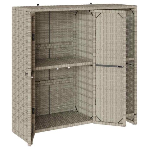 SZAFKA DO PRZECHOWYWANIA JASNOSZARY 100X36X102CM RATTAN