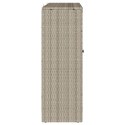 SZAFKA DO PRZECHOWYWANIA JASNOSZARY 100X36X102CM RATTAN