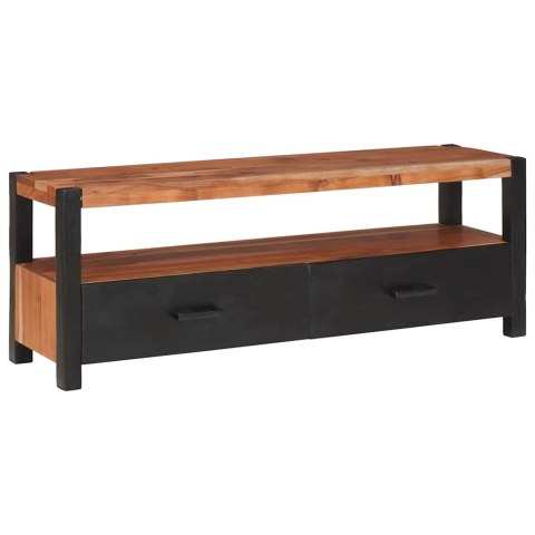 SZAFKA NA NOŚNIKI MULTIMEDIALNE BRĄZOWY LITE DREWNO AKACJOWE