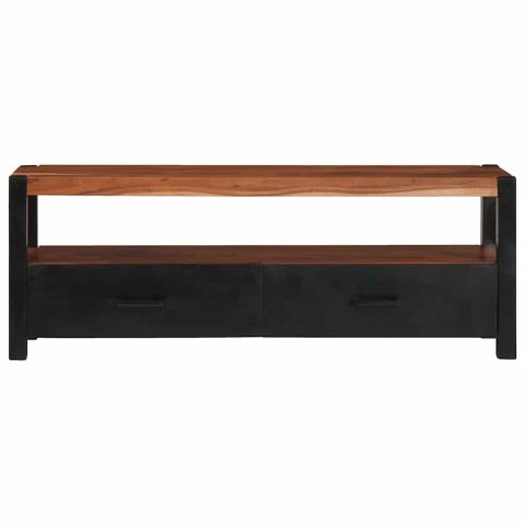 SZAFKA NA NOŚNIKI MULTIMEDIALNE BRĄZOWY LITE DREWNO AKACJOWE