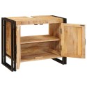 SZAFKA POD UMYWALKĘ 71X33X58CM LITE DREWNO MANGO I ŻELAZO