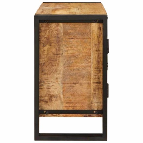 SZAFKA POD UMYWALKĘ 71X33X58CM LITE DREWNO MANGO I ŻELAZO