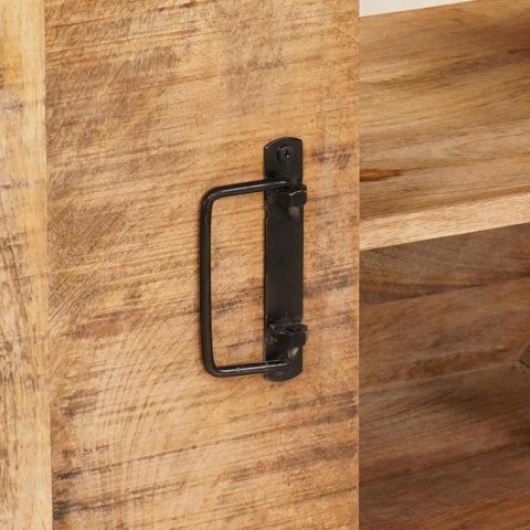 SZAFKA POD UMYWALKĘ 71X33X58CM LITE DREWNO MANGO I ŻELAZO