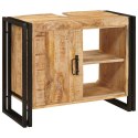 SZAFKA POD UMYWALKĘ 71X33X58CM LITE DREWNO MANGO I ŻELAZO