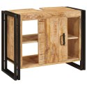 SZAFKA POD UMYWALKĘ 71X33X58CM LITE DREWNO MANGO I ŻELAZO