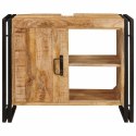 SZAFKA POD UMYWALKĘ 71X33X58CM LITE DREWNO MANGO I ŻELAZO