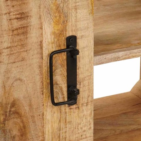SZAFKA POD UMYWALKĘ 71X33X58CM LITE DREWNO MANGO I ŻELAZO
