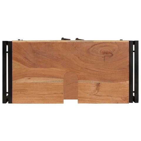 VidaXL Szafka pod umywalkę z drzwiami Lite drewno akacjowe i żelazo