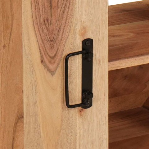 VidaXL Szafka pod umywalkę z drzwiami Lite drewno akacjowe i żelazo