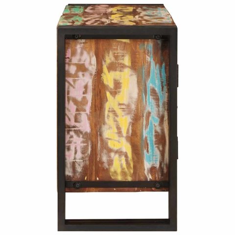 VidaXL Szafka pod umywalkę z drzwiami Lite drewno z odzysku i żelazo