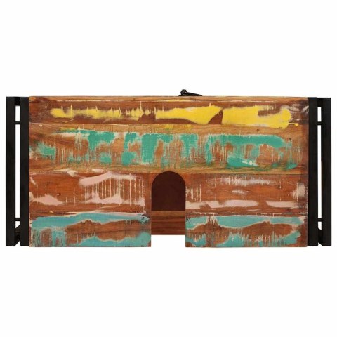 VidaXL Szafka pod umywalkę z drzwiami Lite drewno z odzysku i żelazo