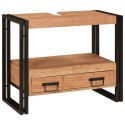 VidaXL Szafka pod umywalkę z szufladą Lite drewno akacjowe i żelazo