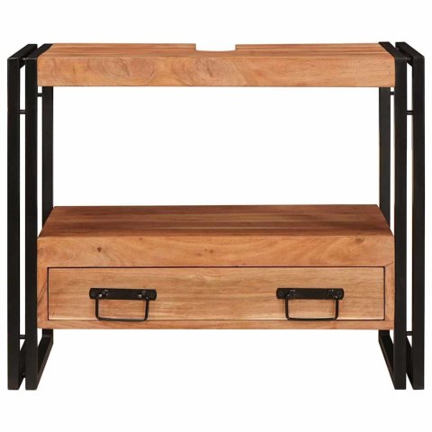 VidaXL Szafka pod umywalkę z szufladą Lite drewno akacjowe i żelazo