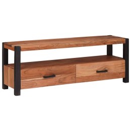 SZAFKI I REGAŁY NA MEDIA Z SZUFLADĄ BRĄZOWY 110X30X40CM