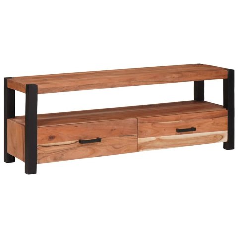 SZAFKI I REGAŁY NA MEDIA Z SZUFLADĄ BRĄZOWY 110X30X40CM