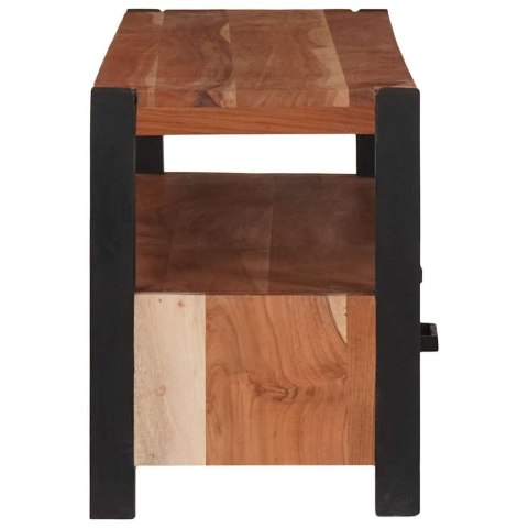 SZAFKI I REGAŁY NA MEDIA Z SZUFLADĄ BRĄZOWY 110X30X40CM