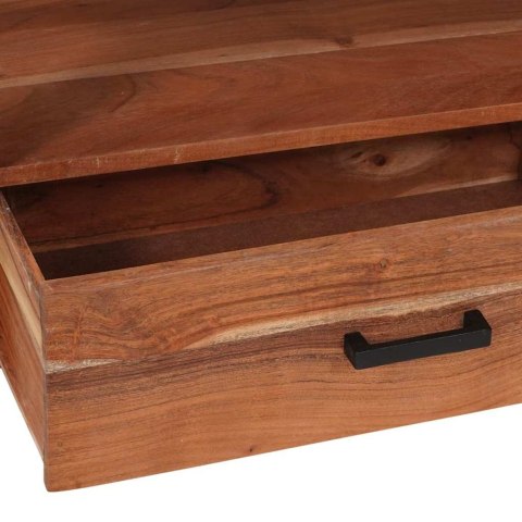 SZAFKI I REGAŁY NA MEDIA Z SZUFLADĄ BRĄZOWY 110X30X40CM