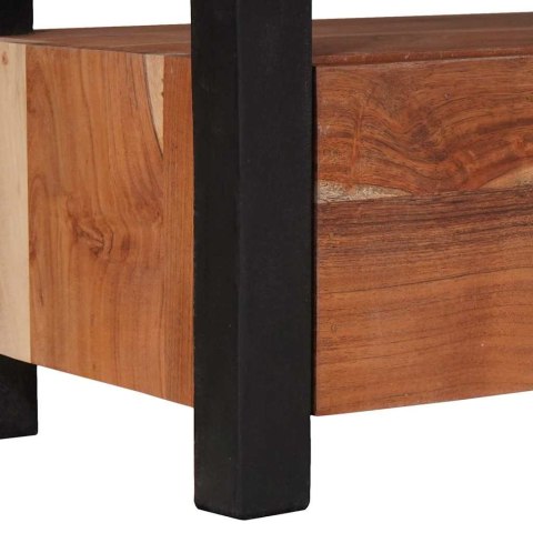 SZAFKI I REGAŁY NA MEDIA Z SZUFLADĄ BRĄZOWY 110X30X40CM