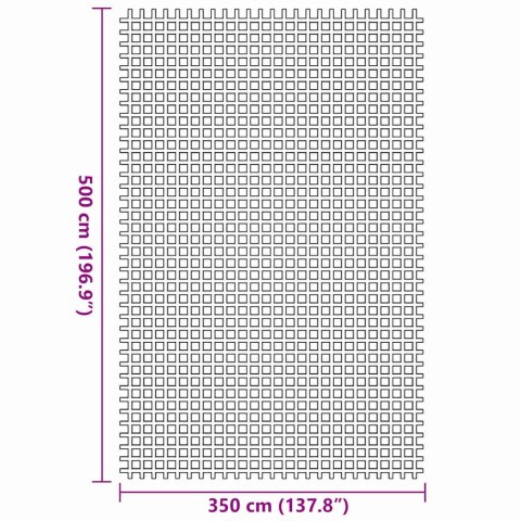 VidaXL Dywan pod namiot Niebieski 500 × 350 cm Poliester