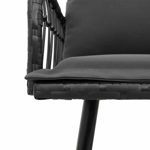 VidaXL Ławka ogrodowa z poduszką Szary 114 x 64 x 78cm Metal