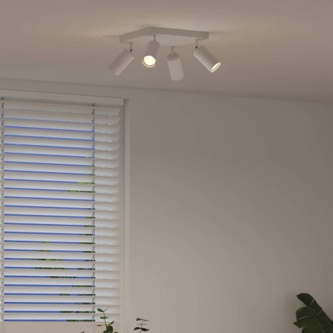 VidaXL Reflektor sufitowy Biały 26 x 26 x 16.5 cm Stal