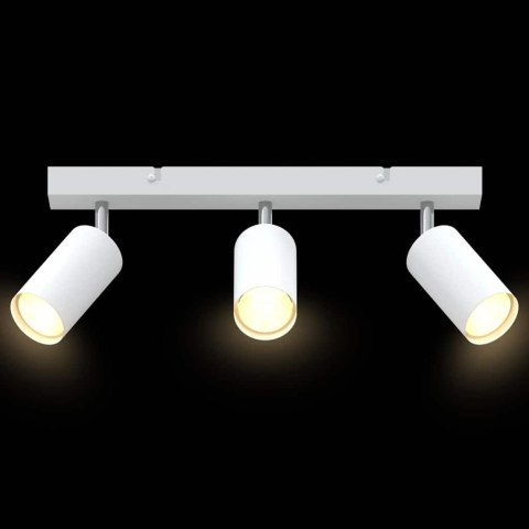 VidaXL Reflektor sufitowy Biały 38 x 5.5 x 16.5 cm Stal