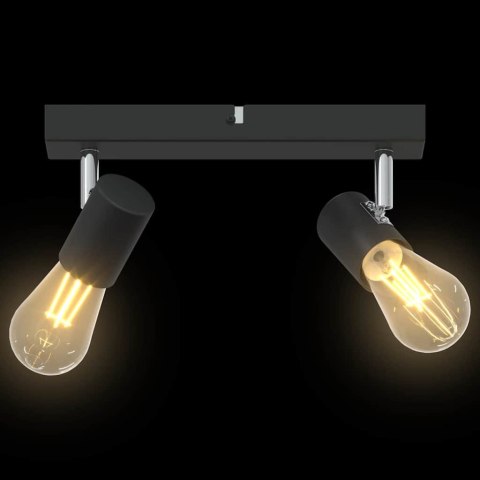 VidaXL Reflektor sufitowy Czarny 26 x 6.5 x 11.5 cm Stal