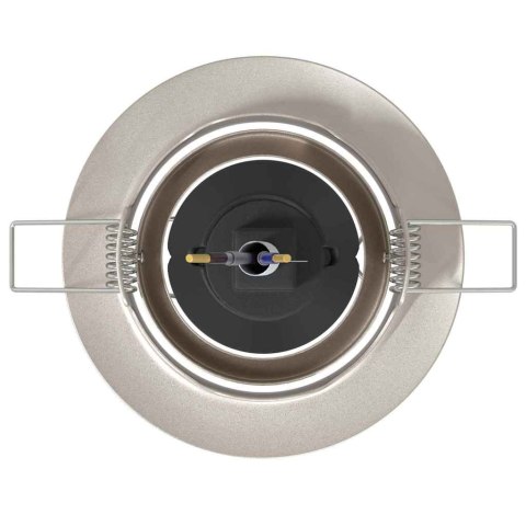 SPOTLIGHTY Z REFLEKTORAMI 12 SZT SREBRNY 9X9CM METAL