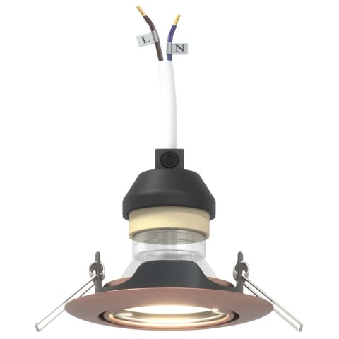 VidaXL Spotlighty Z reflektorami 12 pcs miedziany 9 x 9 cm Metal