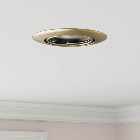 VidaXL Spotlighty Z reflektorami 24 pcs Mosiądz 9 x 9 cm Metal