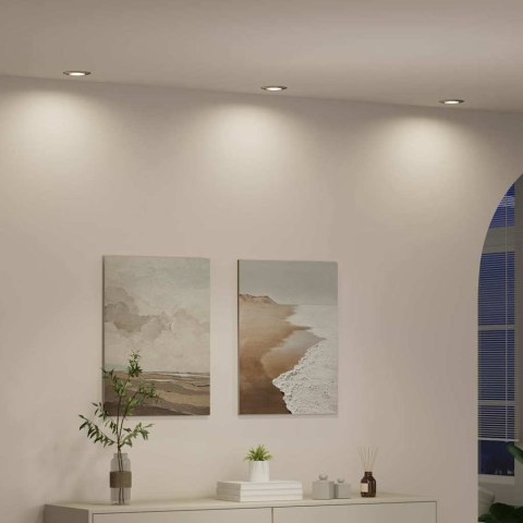 SPOTLIGHTY Z REFLEKTORAMI 24 SZT SREBRNY 9X9CM METAL