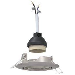 SPOTLIGHTY Z REFLEKTORAMI 6 SZT SREBRNY 9X9CM METAL