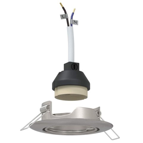 VidaXL Spotlighty Z reflektorami 6 pcs Srebrny 9 x 9 cm Metal