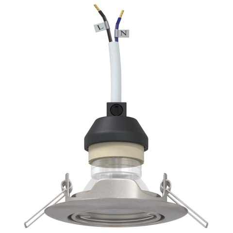 VidaXL Spotlighty Z reflektorami 6 pcs Srebrny 9 x 9 cm Metal