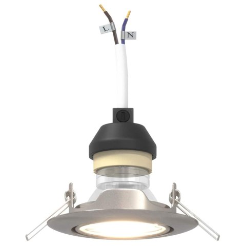 VidaXL Spotlighty Z reflektorami 6 pcs Srebrny 9 x 9 cm Metal