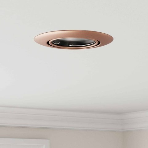 SPOTLIGHTY Z REFLEKTORAMI MIEDZIANY 9X9CM METAL