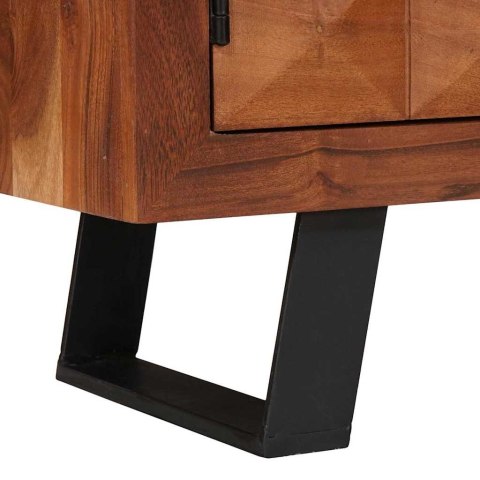 SZAFKI I REGAŁY NA MEDIA Z PÓŁKĄ BRĄZOWY 112X30X48CM