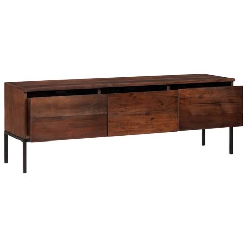 SZAFKI I REGAŁY NA MEDIA Z PÓŁKĄ MIODOWY BRĄZ 110X 30X 36CM