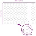 OGRODZENIE HEKSAGONALNE SREBRNY 0,8X100 M STAL GALWANIZOWANA