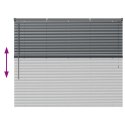 ŻALUZJA OKIENNA Z ZASŁONAMI CIEMNO SZARY ALUMINIUM