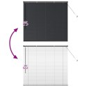 ŻALUZJA OKIENNA Z ZASŁONAMI CZARNY ALUMINIUM