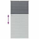 ŻALUZJA OKIENNA Z ZASŁONAMI CIEMNO SZARY ALUMINIUM