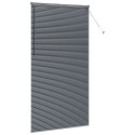 ŻALUZJA OKIENNA Z ZASŁONAMI CIEMNO SZARY ALUMINIUM