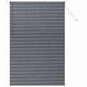 ŻALUZJA OKIENNA Z ZASŁONAMI CIEMNO SZARY ALUMINIUM